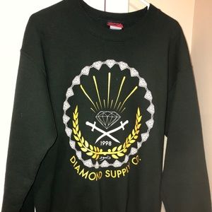 Dark green Diamond Supply crew neck sweatshirt